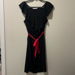 Black high low dress